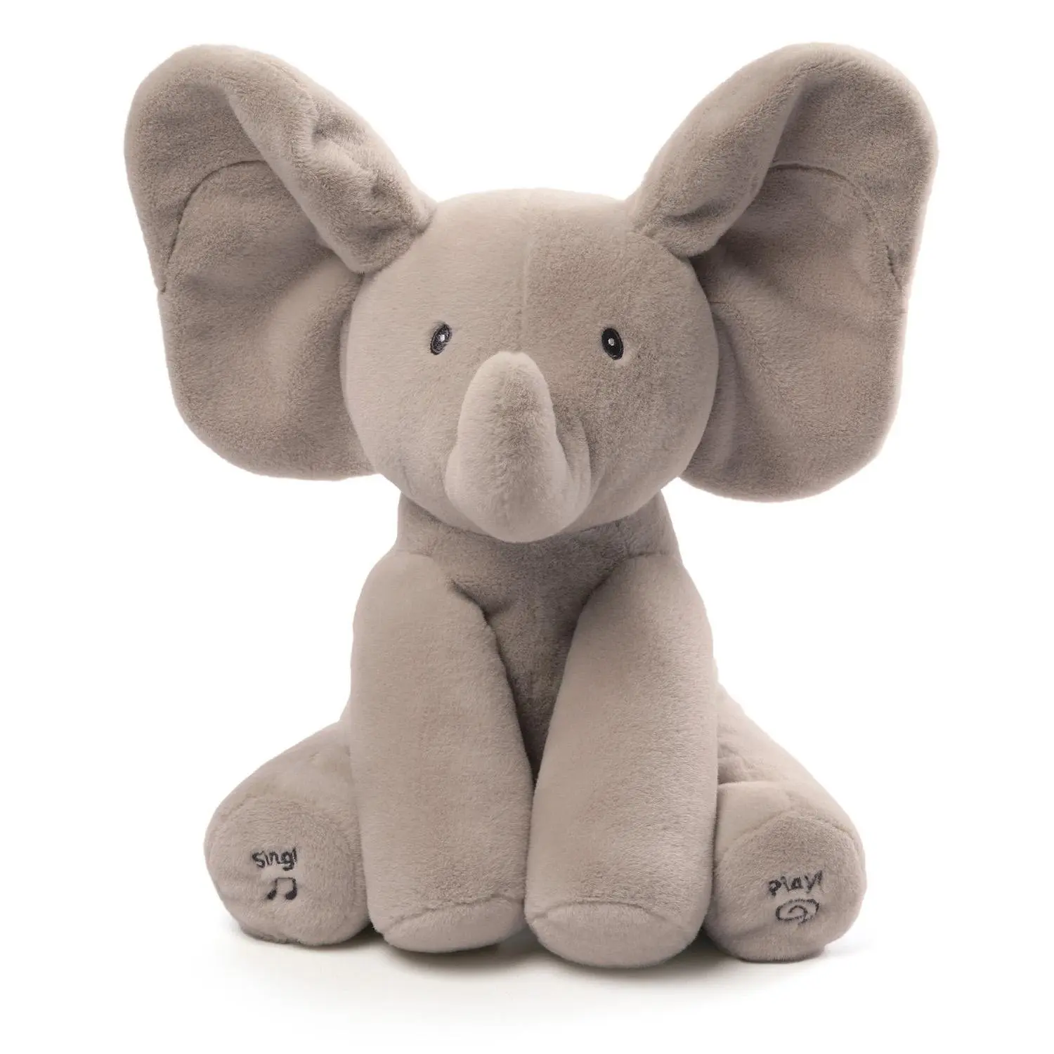 GUND Baby Flappy the Elephant Musical Plush Peek-a-Boo Game Singing Mode