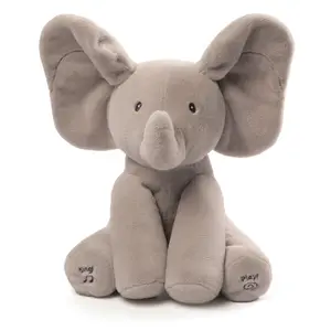 GUND Baby Flappy the Elephant Musical Plush Peek-a-Boo Game Singing Mode