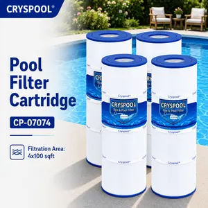 Cryspool 07074 Filter,4 ×100 Sqft Compatible with CX870RE, SwimClear C4020, C4000, C4000S, PA100N, FC-1270, C-7487, Pool Filter Cartridge, 4 Pack