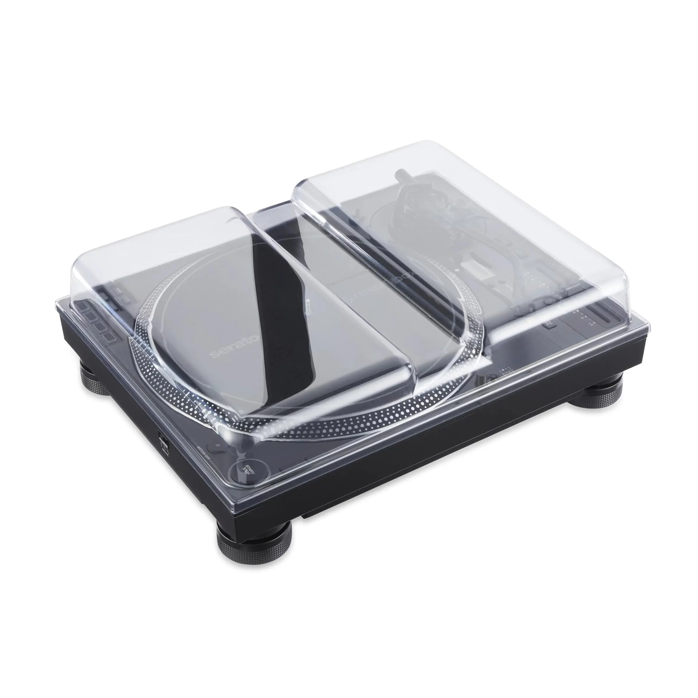 Decksaver Transparent High-Impact Protective Cover for Technics SL-1200/1210, Pioneer PLX-1000 Turntables - Ideal for Travel, Club Use