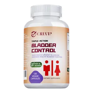 GREVIP - Triple Action Bladder Control Supplement - Reduces Urgency - Bladder Health - Unisex - Vegetarian Capsules