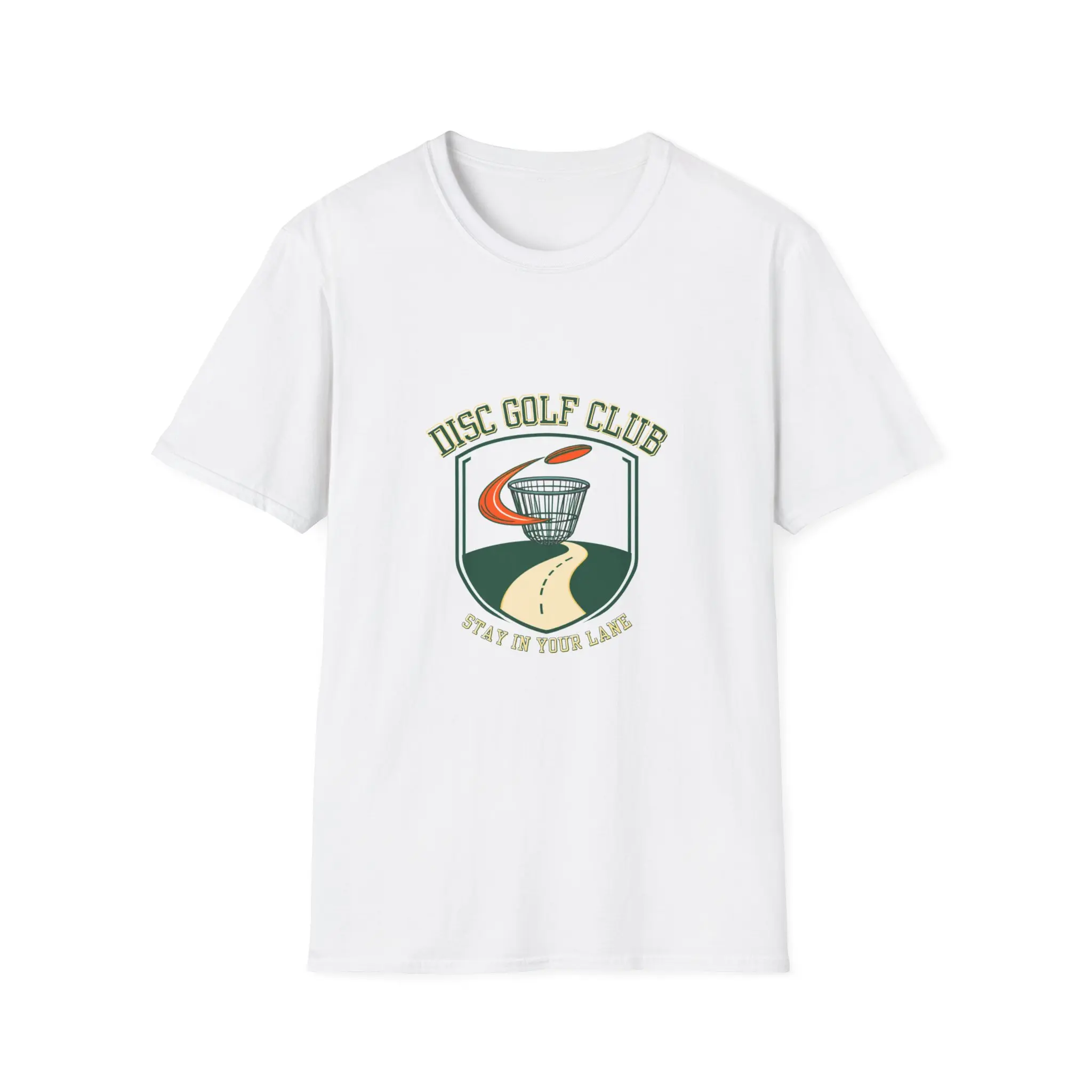 Disc Golf Club Shirt, Stay In Your Lane Tee, Disc Golf Gift, Frisbee Golf Shirt, Disc Golfer T-Shirt, Retro Golf Badge Tee