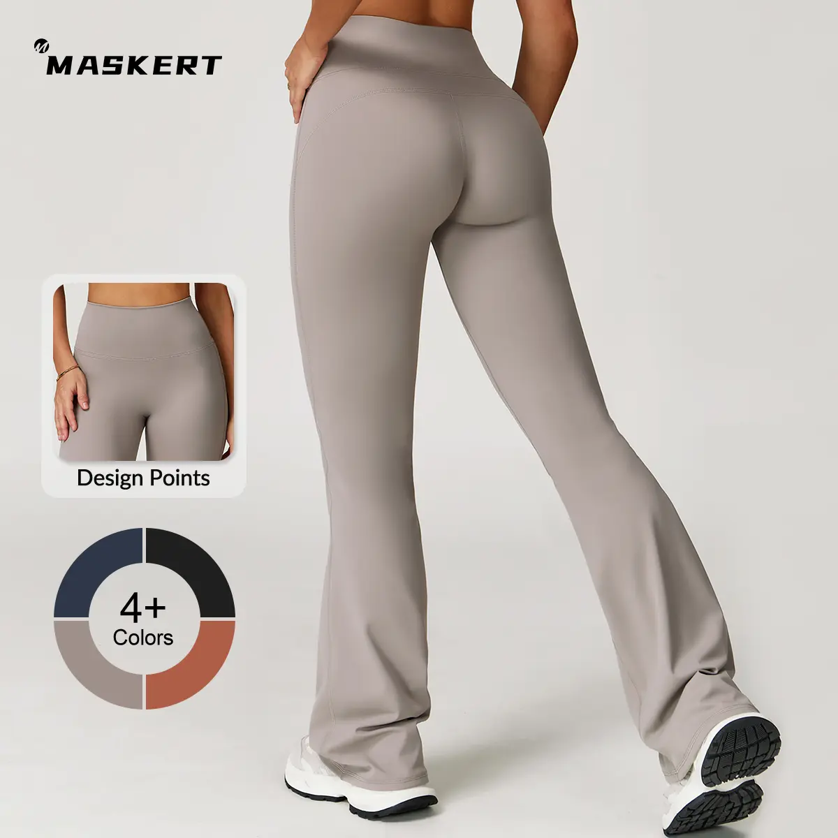 MASKERT Women's High Waisted Leggings Tummy Control Butt Lifting for Training & Casual Wear summerwins Activewear For Fitness Gym Sportswear Bottoms