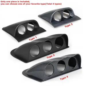 2 inch 52mm Racing Dash Board Dual Triple Gauge Pod Black Carbon Fiber Color Gauge Pod Mount Holder Dashboard Accessory