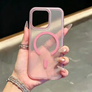 Candy Color Series Dopamine Girl Style Shockproof Matte MagSafe Case Phone Case for iPhone 17 16 Pro Max 15 Plus Air 14 13 12 11 17 AIR Shockproof Transparent Protective Cover iPhone case