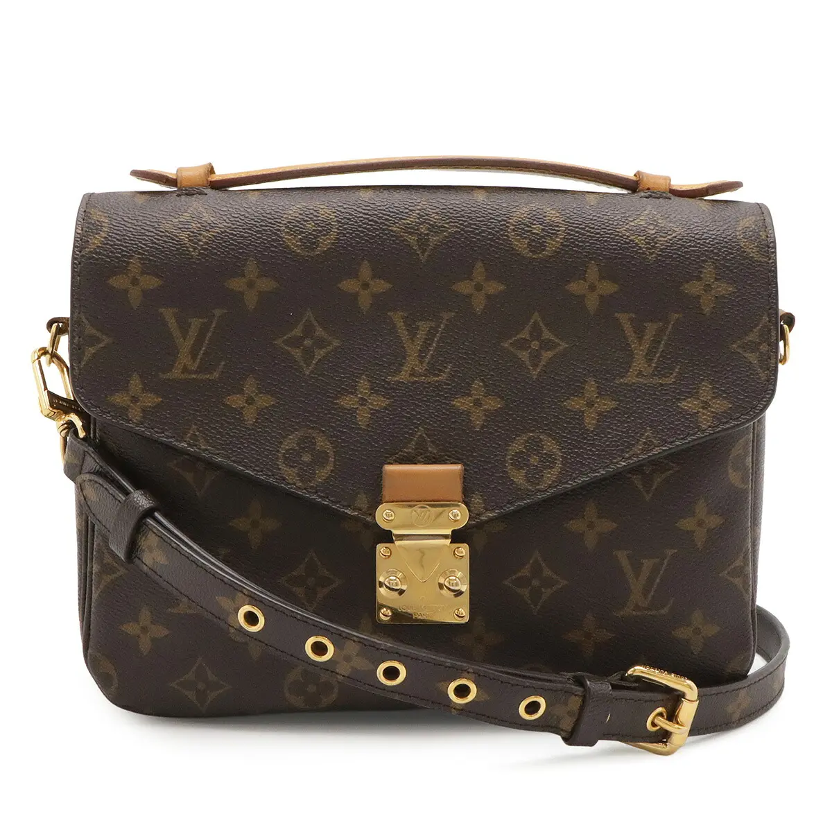 Pre-owned Louis Vuitton Canvas Shoulder Bags Pochette Metis Monogram 2way bag