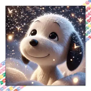 1 set of DIY diamond painting kit, 5D diamond art set, DIY decoration fireflies, plush, starry sky mosaic, diamond art, Diamond Art Tools, DIY art home decoration, suitable for Christmas.