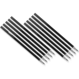 Gel Pen Refills 10 count Black,Ordinary Gel Ink Pen Replacement Set,0.5mm Pen Fine Point,4.8 Inches Long,Medium Rollerball Refills for Office Executive Signature Pens