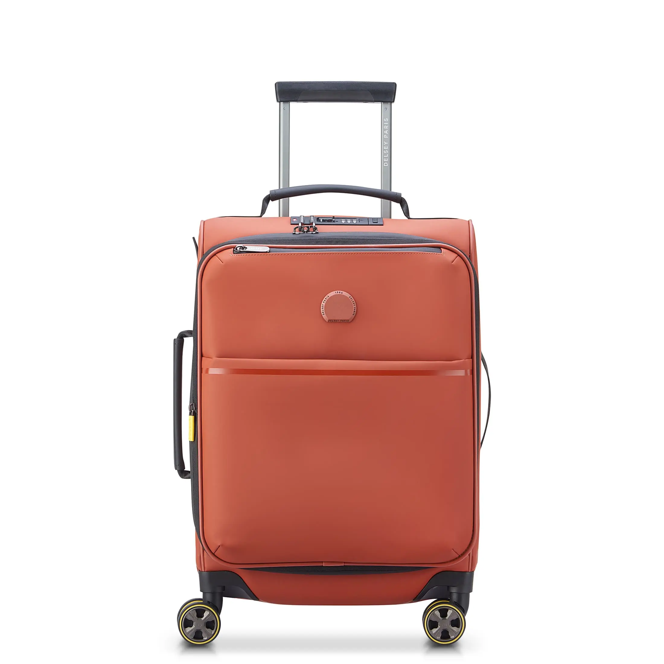 DELSEY Paris Turenne Softside Durable Expandable Rolling Carry-On Spinner Luggage, Durable Luggage, Expandable Rolling Luggage Travel Essentials Bag