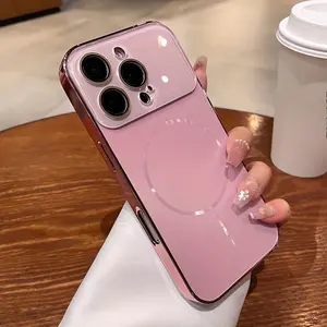 Phone Case - Compatible with Iphone 17 Pro, Iphone 17 Pro Max, Iphone 17 Air, Iphone 17 Large Window Phone Case, Comprehensive Coverage Shockproof Magnetic Protective , Soft Edge Hard Back Design, Mobile Security, Stylish