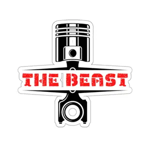Custom Car Sticker - Car Engine Piston Sticker / Personalize Car Motor Sticker / Car decal sticker for guys