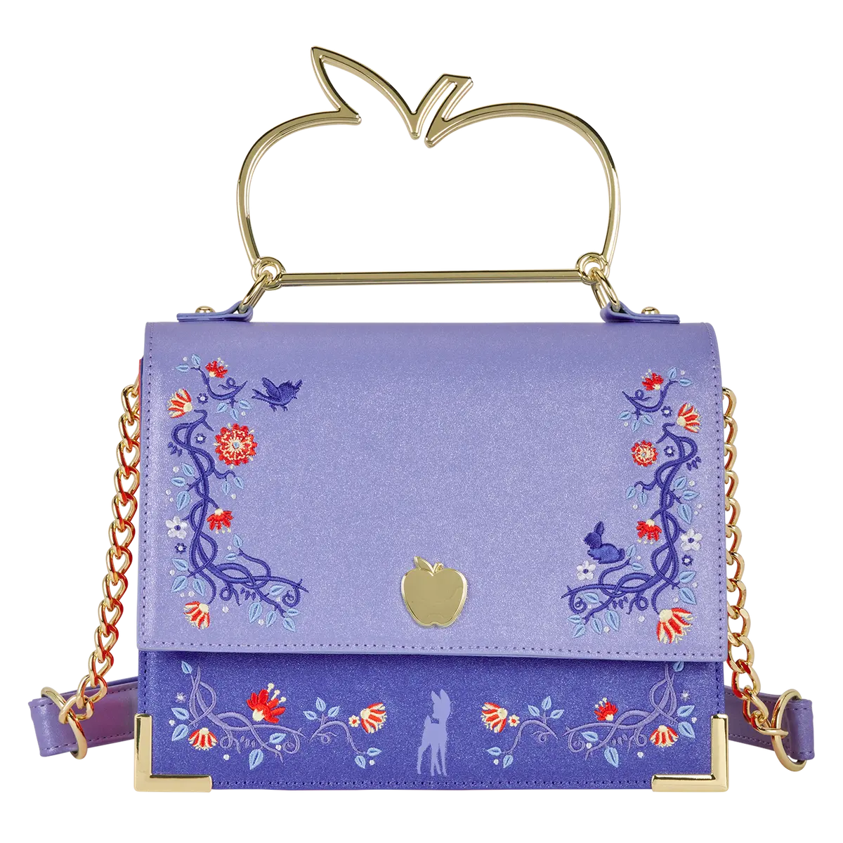 Snow White Shimmer Crossbody Bag