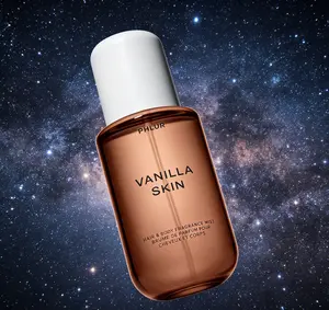 PHLUR Vanilla Skin Body Mist 240ml | Hair & Body Perfume | Warm Vanilla with Pink Pepper, Cashmere Wood & Sandalwood | Clean Cozy Long-Lasting Scent