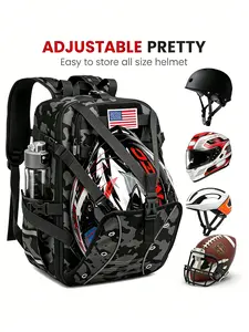Large Capacity Motorcycle Helmet Backpack, Waterproof Durable Travel Bag, Cycling Storage, Outdoor Adventure Gear, Secure & Comfortable Design