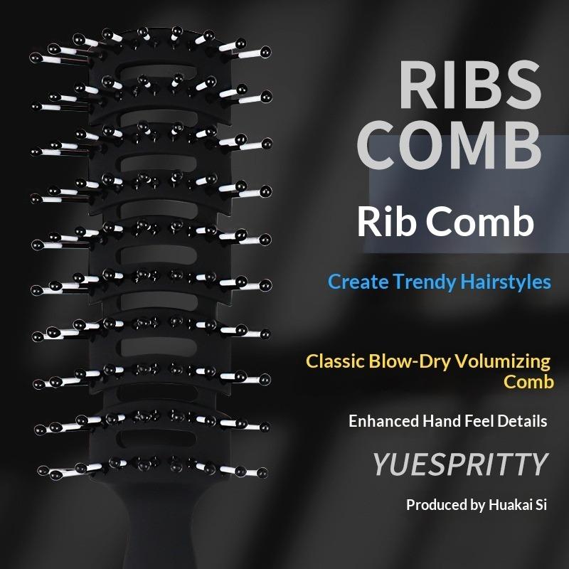 Vintage Hair Styling Comb Set, Wide Tooth Comb, Skeleton Comb, 9-Row Comb for Pompadour & Oil Hair Styling