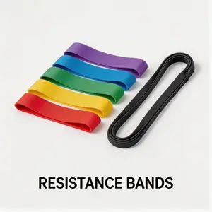 Resistance Bands Set for Men 5 Levels Heavy Duty Loop Bands | Home Gym Workout Bands for Legs Glutes Pull Up Training