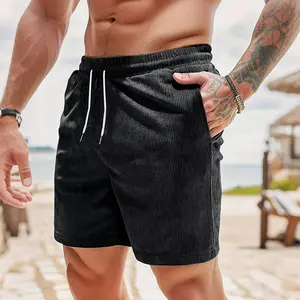 Men's Summer Corduroy Investment Shorts Casual Loose Versatile Straight Basketball Sports Shorts Men's