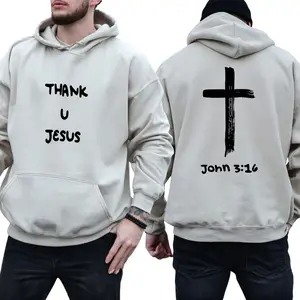 Daydrian Harding Thank U Jesus Sand Hoodie, Unisex Men & Women, Trendy Streatwear Gift Hoodie, Made in USA.LKD LR