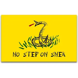 No Step On Snek Tapestry Flag 40x60inch Funny Man Cave Don't Step On Snek Wall Banner for Room Teen Girls Indoor Outdoor Party Bedroom and College Dorm Wall Decor Tapestry Gift