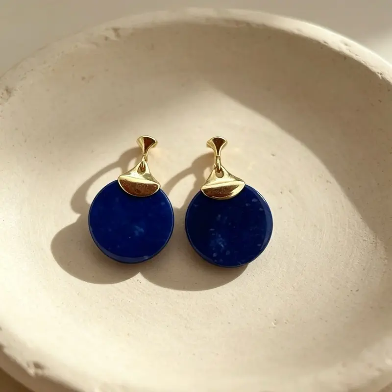 <PingEast jewelry > lapis lazuli earrings