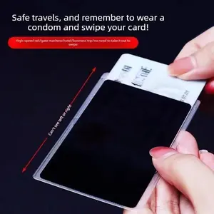 Anti-peeping card sleeve is suitable for protecting bank cards, driver's licenses, ID cards, social security cards, passports, and other documents.