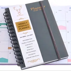 All in One Planner Weekly Monthly Daily 2026-2027 with 24 Month Tabs Sticker for Organizing Your Life