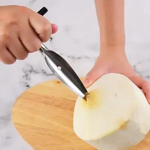 1 piece Coconut Opener Tool Stainless Steel Coconut Opener Fruit Tools Kitchen Tools Accessories  Kitchen Tools Kichen Accessories