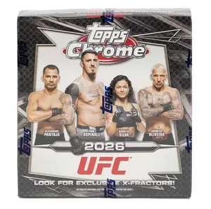Topps Chrome UFC 2026 Sport Trading Card Box - Exclusive X-Fractor Parallels Included