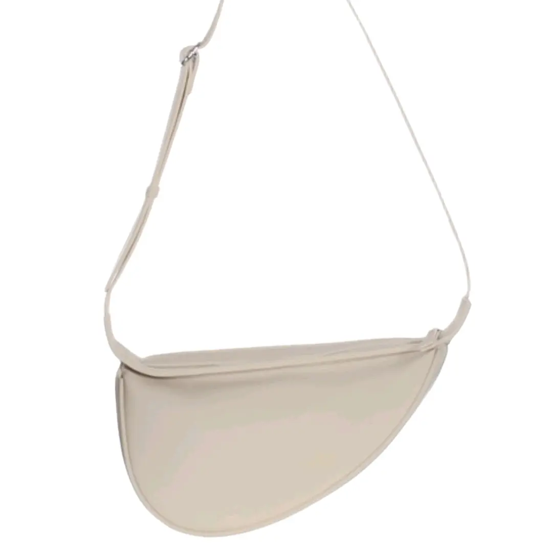 Slouchy Banana Shoulder Bag In Black and Neutral