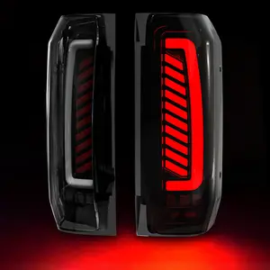OKSIWA Sequential Full Led tail lights for 1989-1996 Ford F150/Bronco, 1989-1997 F250/F350 Starting Animated, Dynamic Turn Signal,Brake Light,Reverse Light Smoked Rear Light Assembly