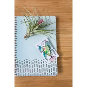 You Grow Girl Enamel Pin - Decorative Enamel Pin with Plant Design, Featuring Colorful Leaves and Floral Elements