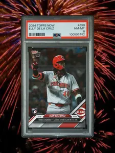 2024 Topps Now - #690 Elly De La Cruz (RC) PSA 8