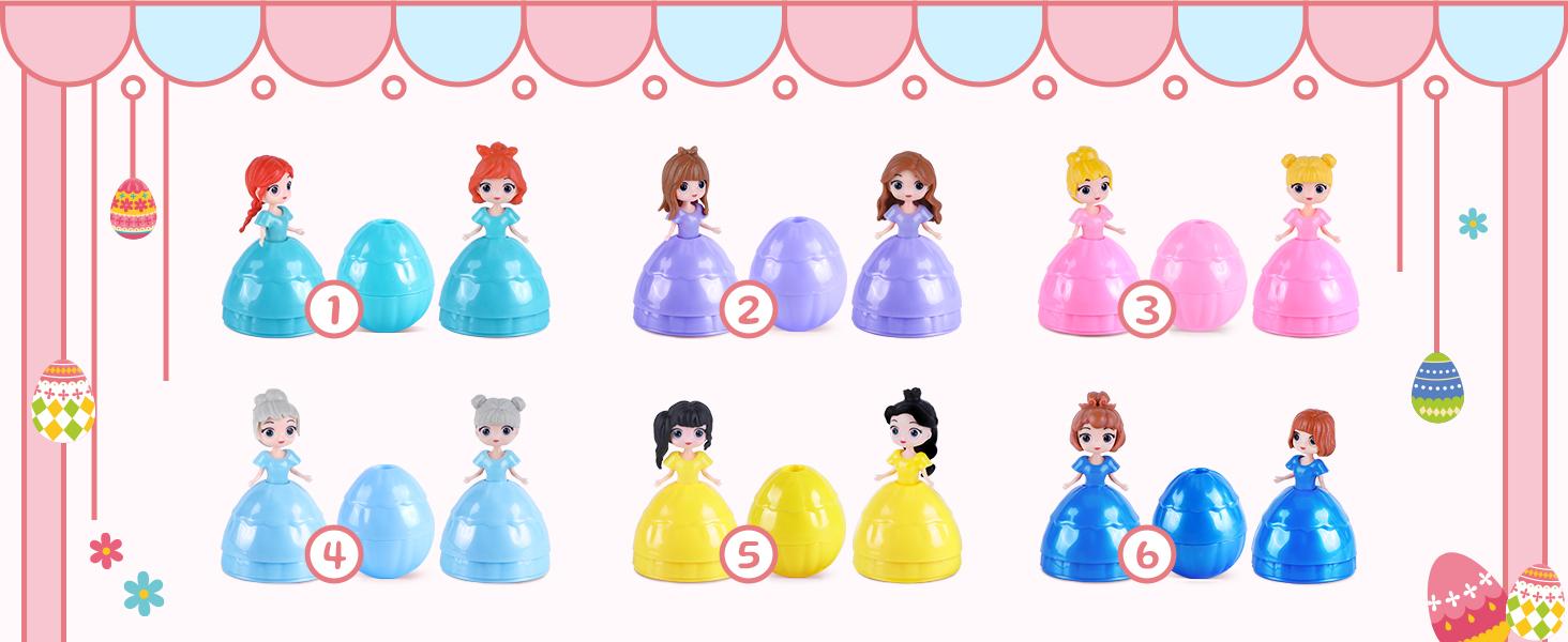 Easter Gifts for Kids, 12 Piece Prefilled Easter Egg,Perfect for 3+ Year Old Boys and Girls, Ideal for Easter Basket Stuffers