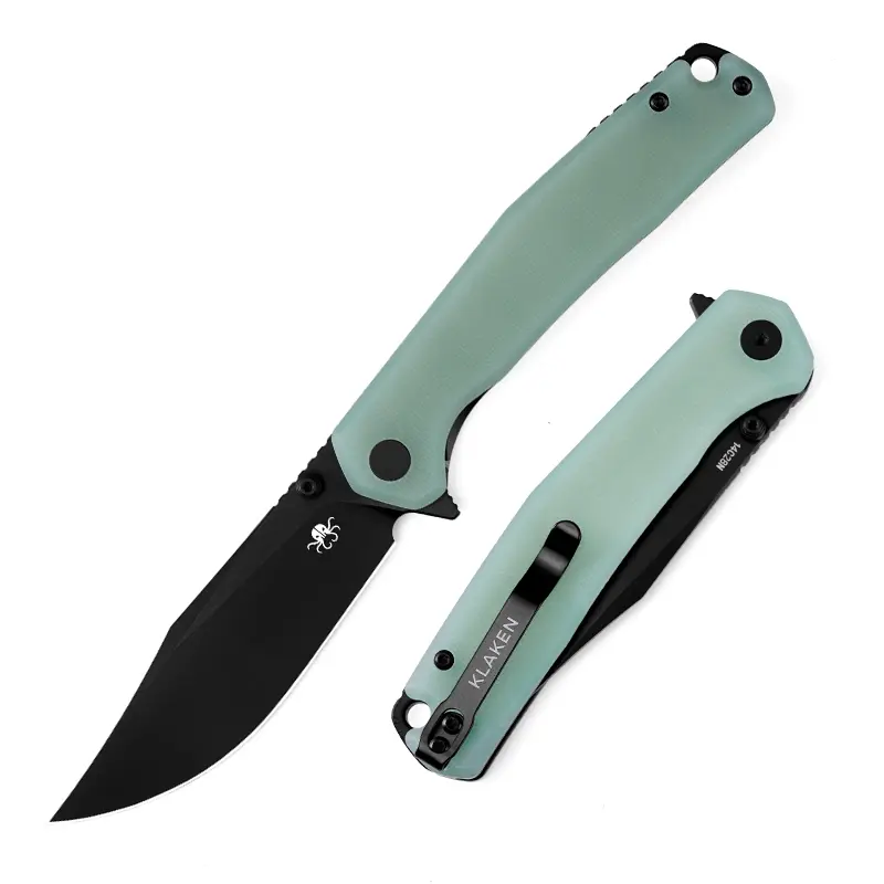 J335-The Lancet, Compact Lightweight 14C28N EDC Pocket Knife with Rugged G10 Grip SpringStatements
