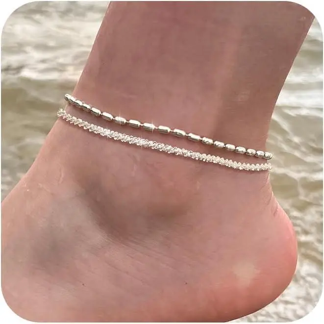 ANKLET-sparkle glitter+beaded-SL