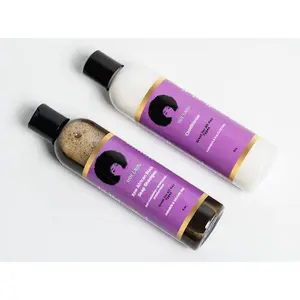 Moe Grow Raw African Black Soap Shampoo Wash Day Set