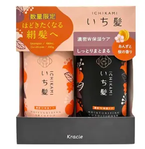 KRACIE Ichikami Moisture Shampoo and Conditioner Set 480ml+480ml