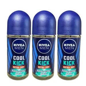 Nivea Men Cool Kick Extra Dry Freezy Green 3 Pack Antiperspirant Deodorant 50mL Skincare