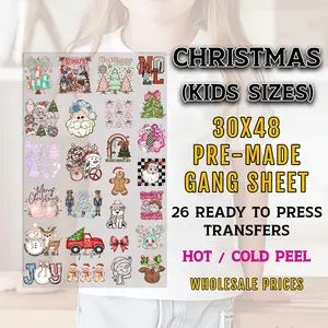 Christmas Kids Gang Sheet, Christmas Transfers, Christmas DTF Transfer Ready For Press, Christmas Dtf Prints, Christmas DTF Gang Sheet, Kids DTF