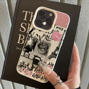Eiffel Tower Pattern Tpu Phone Case, Anti-Drop Soft Cover for iPhone 11/12/13/14 Pro Max/15 Pro/16 Plus/16 Pro Max, Fashionable Design