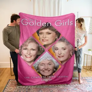 Women Pattern Print Blanket, Dormitory Blanket, Nap Blanket, Car Blanket, Office Blanket, Air Conditioning Blanket