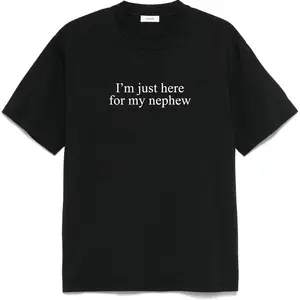 I'm Just Here For My Nephew Shirt, New Future Aunt T-shirt, Cute Auntie Graphic Tee, Funny Titi Clothing