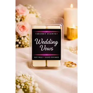 Wedding Vow Highly Scented Natural Soy Wax Melts (6ct)