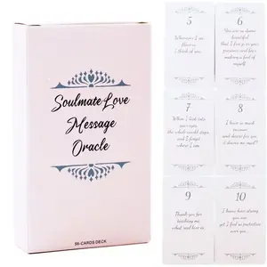 56 Pcs Soulmate Love Oracle Cards, Divination Prediction Card Game, Perfect Holiday Gift, Information Cards, Tarot Fortune Telling, Tarot Card Decks