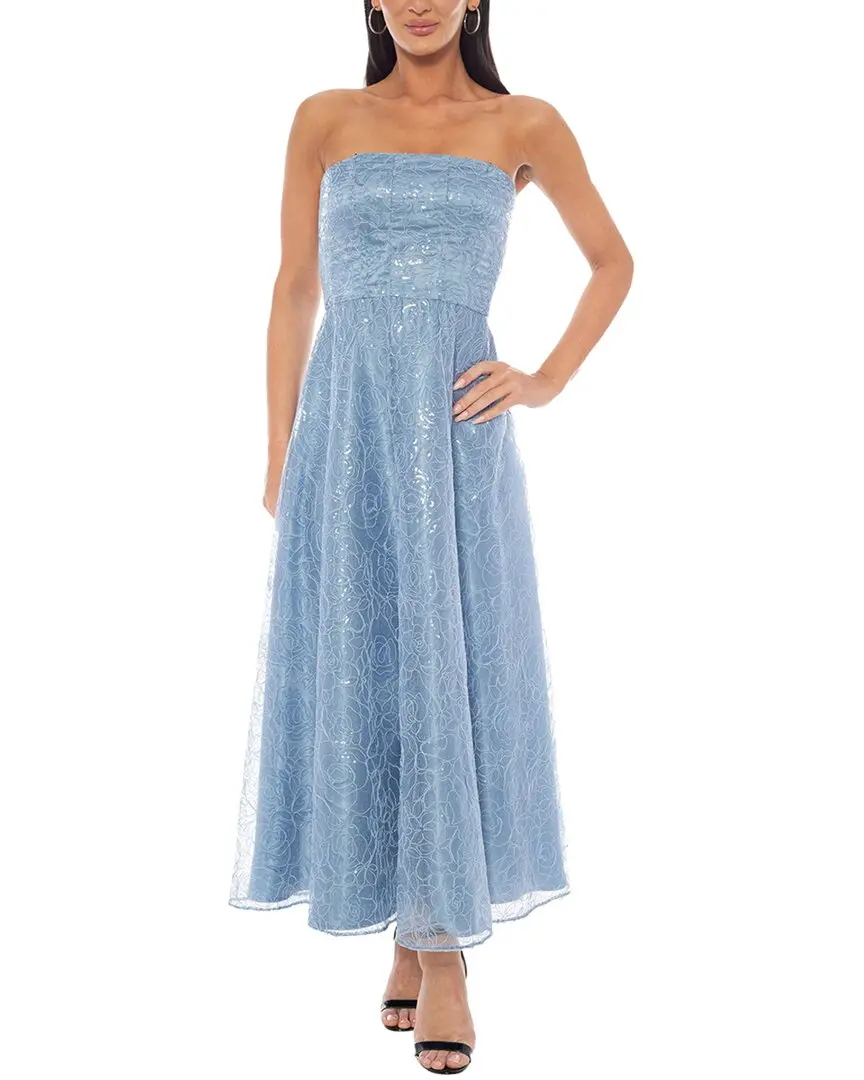 Oleg Cassini Embellished Maxi Dress