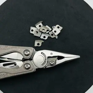 [2pcs] - VG10 Damascus Wire Cutter for Leatherman, Pliers Jaw Upgrade