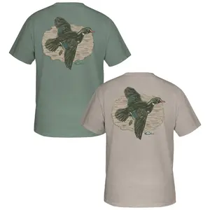 Drake Waterfowl Wood Duck Flight Short Sleeve T-Shirt, Unique Hunting Lifestyle Streetwear Gift for Dad, Gift For him, Hunting Season Shirt, Outdoors Hunting Theme