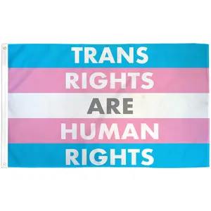 Transgender Rights (White) Flag 3x5ft