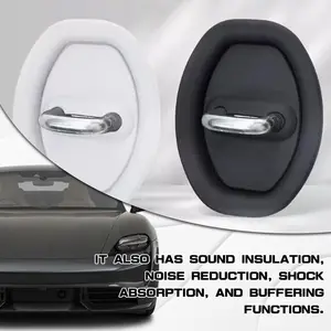 Car Door Lock Silicone Protector Set, Silent Car Pad, Stable External Accessories, Noise Reduction Silicone Cover, 4/8/16pcs