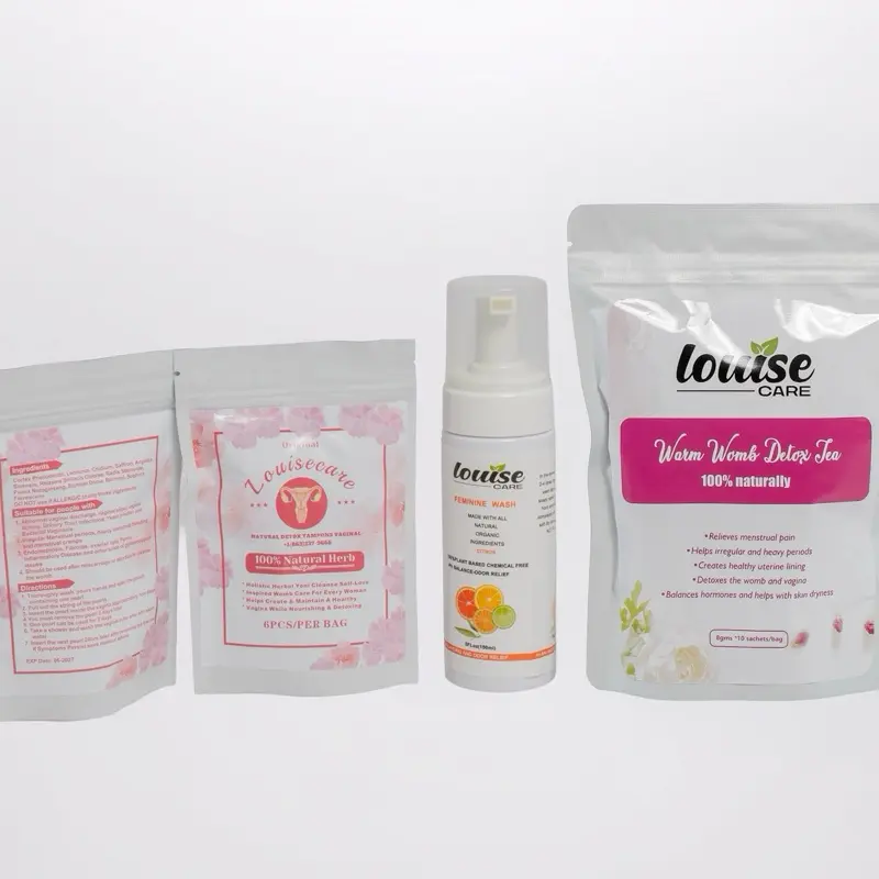 Louisecare Feminine Care Kit with Intimate Wash - Supports Ovulation Regulation, Infection Care & Personal Health Maintenance